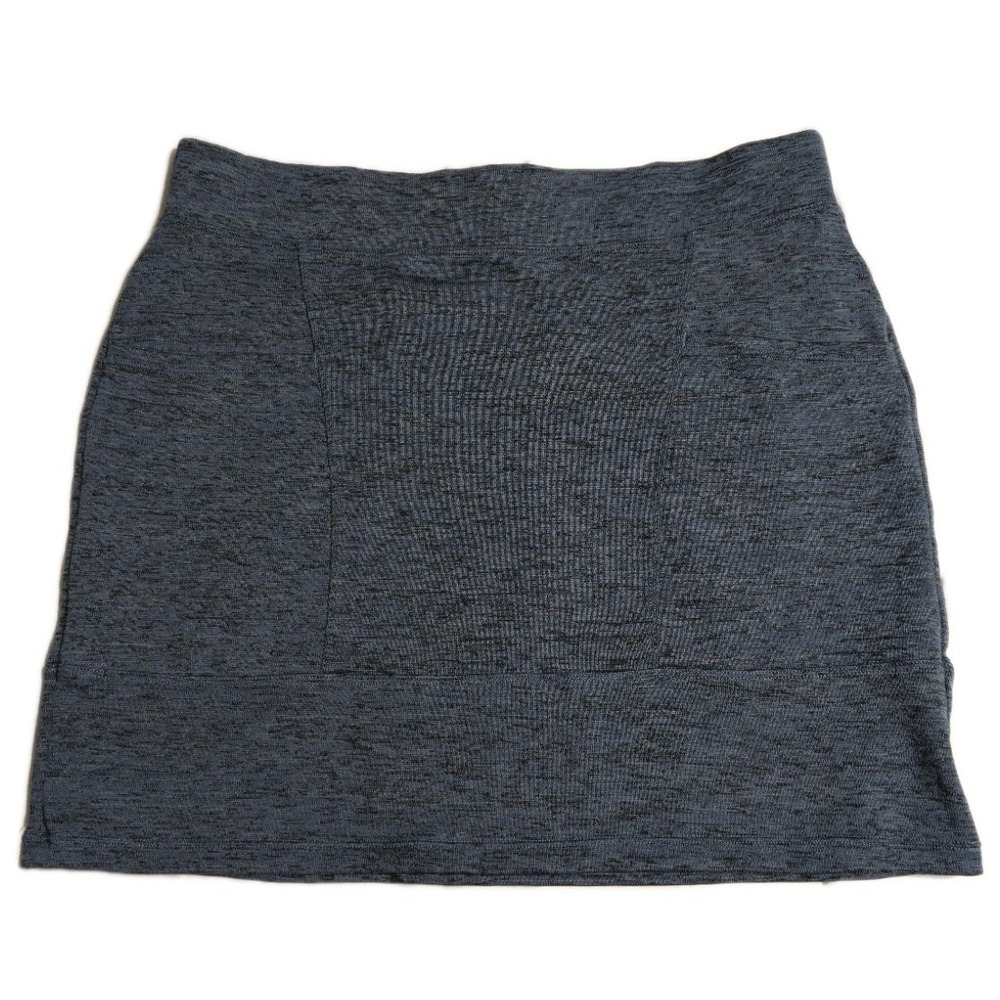 Toad & Co Intermezzo Skirt Womens Medium Blue Heather Travel Stretch Casual